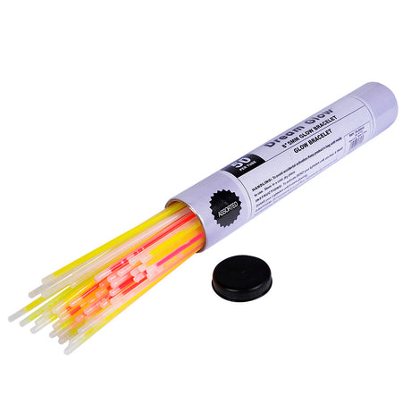Glow Bracelets 8" 5mm Assorted Color (50 Pc Tube)