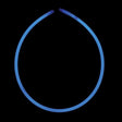 Blue Glow Necklace (50 Pc Tube)