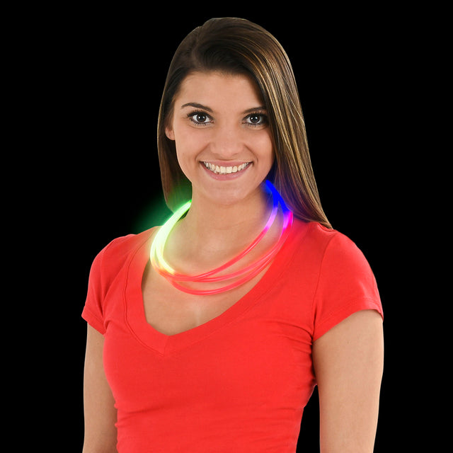 Glow Necklace Tri-Color 22" (50 Pc Tube)