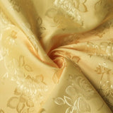 Floral Jacquard Satin Fabric - Floral Woven Brocade, 60" Width