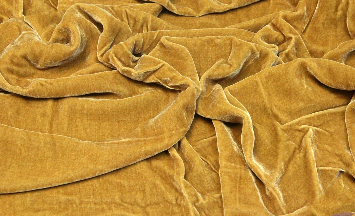 Premium Silk Rayon Velvet Fabric - Azalea, 45" Width (1 Yard)