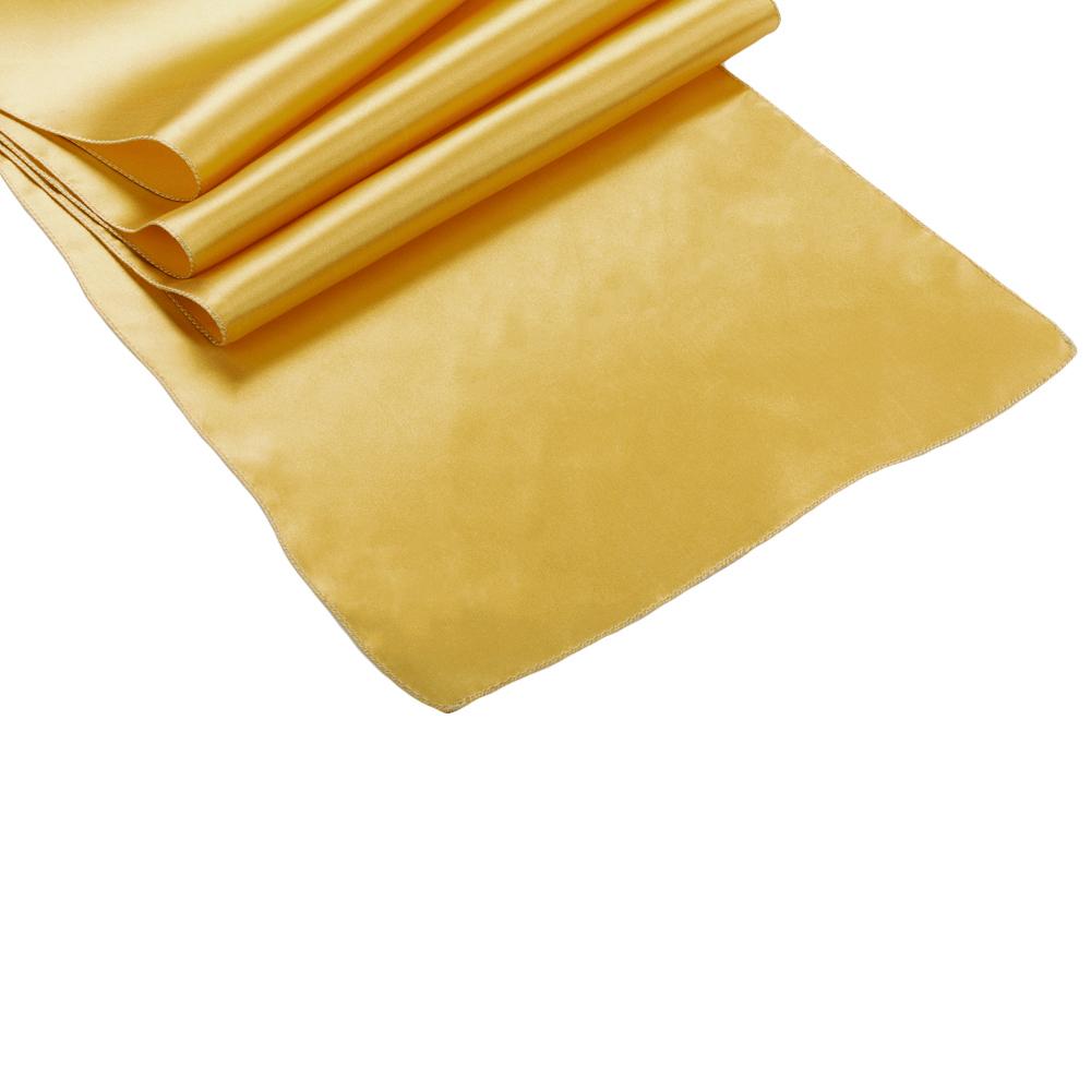 Gold Bridal Satin Table Runner