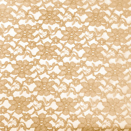 Gold Raschel Lace Fabric