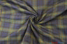 Green Blue Tartan Poly Rayon Fabric - Plaid, 58/60" Width (1 Yard)