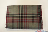 Grey Kilt Poly Rayon Fabric - Grey Plaid Tartan, 58/60" Width (1 Yard)