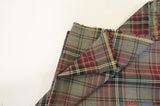Grey Kilt Poly Rayon Fabric - Grey Plaid Tartan, 58/60" Width (1 Yard)