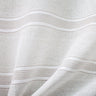 Griffin Fabric Polyester Fabric - Striped Linen Look Sheer, Natural, 110" Width (1 Yard)