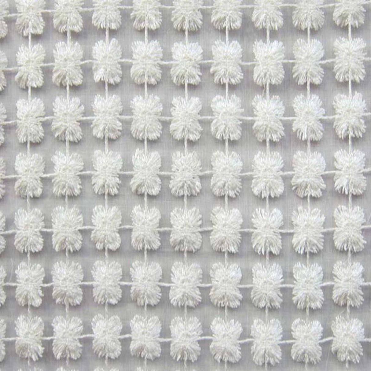 Groove Fabric - Floral Metallic Sheer, 110" Width (1 Yard)