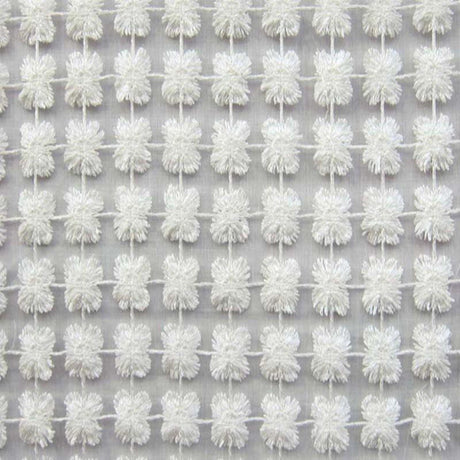 Groove Fabric - Floral Metallic Sheer, 110" Width (1 Yard)