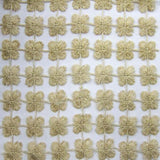 Groove Fabric - Floral Metallic Sheer, 110" Width (1 Yard)