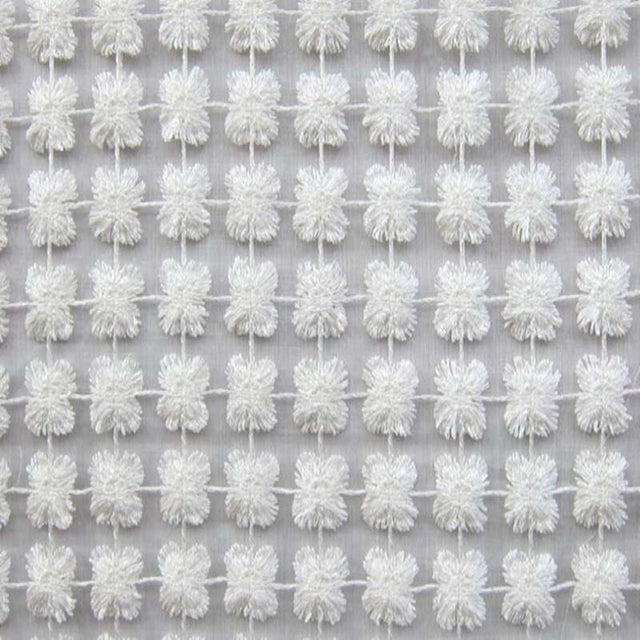 Groove Fabric - Floral Metallic Sheer, 110" Width (1 Yard)