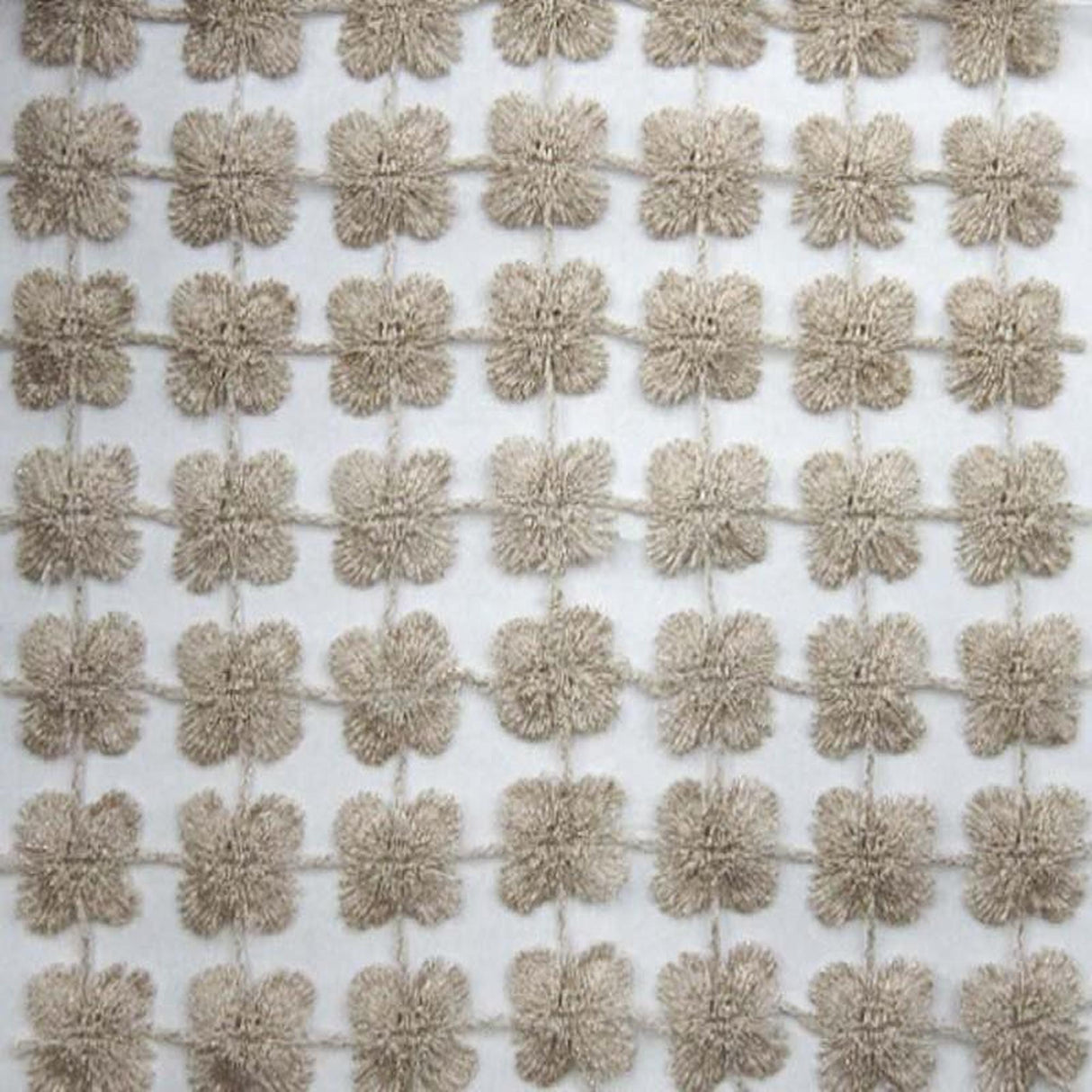 Groove Fabric - Floral Metallic Sheer, 110" Width (1 Yard)