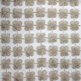 Groove Fabric - Floral Metallic Sheer, 110" Width (1 Yard)