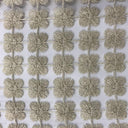 Groove Fabric - Floral Metallic Sheer, 110" Width (1 Yard)