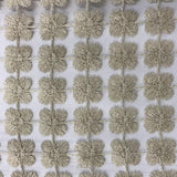 Groove Fabric - Floral Metallic Sheer, 110" Width (1 Yard)