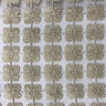 Groove Fabric - Floral Metallic Sheer, 110" Width (1 Yard)