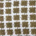 Groove Fabric - Floral Metallic Sheer, 110" Width (1 Yard)