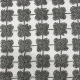 Groove Fabric - Floral Metallic Sheer, 110" Width (1 Yard)