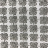 Groove Fabric - Floral Metallic Sheer, 110" Width (1 Yard)