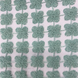 Groove Fabric - Floral Metallic Sheer, 110" Width (1 Yard)