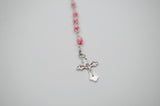 2 Inch Plain Pink Cork Glass Bottle Rosary Favors Pack of 12 Baptism Favors