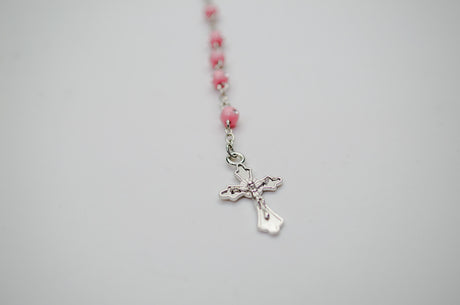 2 Inch Plain Pink Cork Glass Bottle Rosary Favors Pack of 12 Baptism Favors