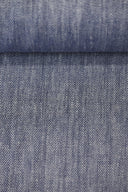 1 Yard Linen Novelty Herringbone Yarn Dyed Fabric Royal Color 54" Width