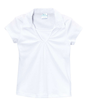 Girl's Uniform V-Neck Collar Shirt Polyester Cotton Fabric - White, Navy, Sky Blue, H. Green, Red, Burgundy, Purple, Yellow, Interlock Fabric, Sizes 5-18 (1 Piece)