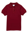 Girl's Uniform Polo Shirt - Cotton Polyester Interlock Fabric, Solid Colors, Short Sleeve, Sizes 5-18 (1 Piece)