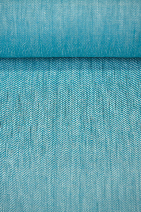 Linen Herringbone Yarn-Dyed Spa Fabric