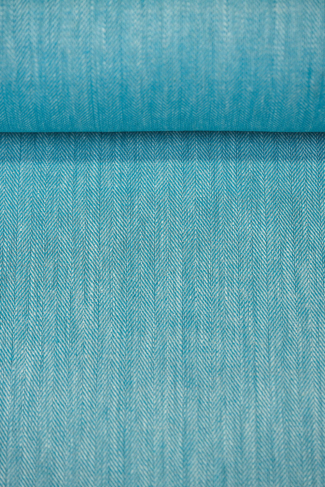 Linen Herringbone Yarn-Dyed Spa Fabric
