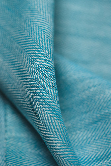 1 Yard Linen Novelty Herringbone Yarn Dyed Fabric Spa Color 54" Width