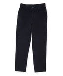 Girls' Uniform Pants - Uniform Pants, Navy, Black, Khaki, Adjustable Elastic Waist, Zipper With Button Closure (1 Piece)