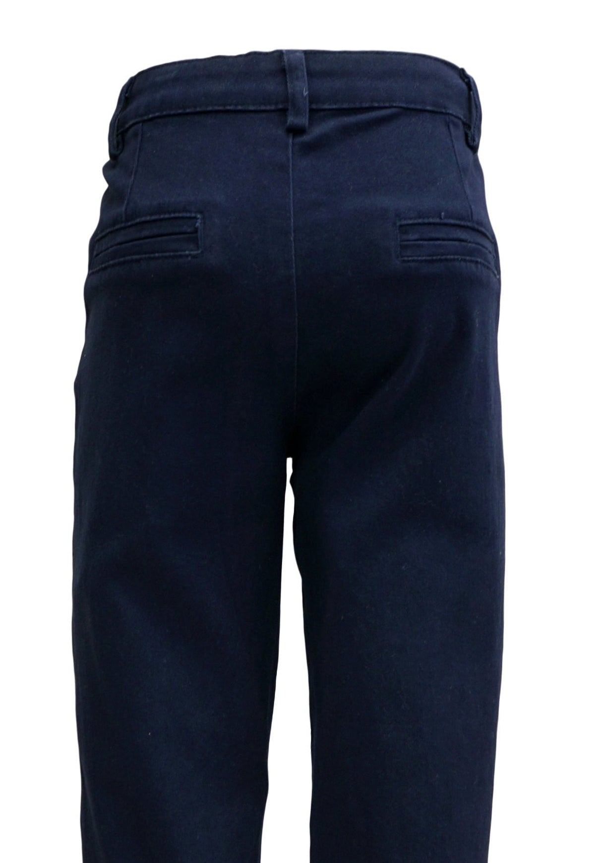 Girls' Uniform Pants - Uniform Pants, Navy, Black, Khaki, Adjustable Elastic Waist, Zipper With Button Closure (1 Piece)