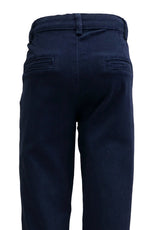 Girls' Uniform Pants - Uniform Pants, Navy, Black, Khaki, Adjustable Elastic Waist, Zipper With Button Closure (1 Piece)