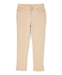 Girl's Khaki Stretch School Uniform Pants - Khaki, Adjustable Waist, Sizes 4/5-16 (1 Unit)