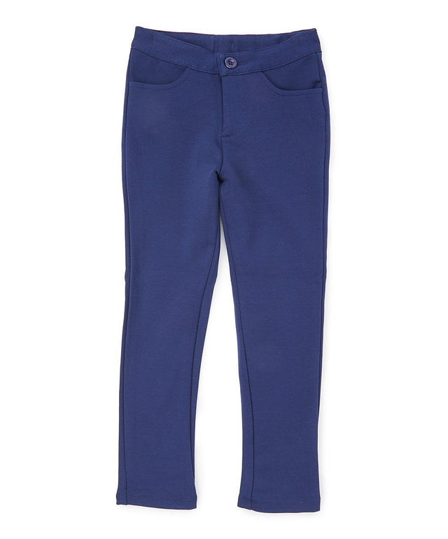 Girl's Navy Stretch School Uniform Pants - Navy, Stretch, School Uniform Pants (5-16)