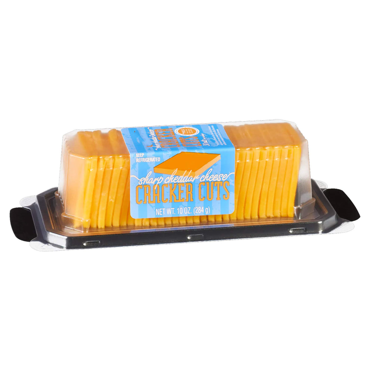 Sharp Cheddar Cheese Cracker Cuts Pre Sliced Aged Cheddar Cheese Squares for Snacks and Crackers