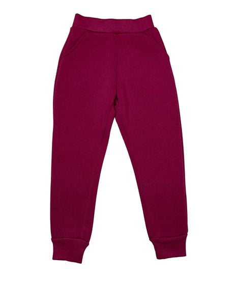 Girls Fleece Sweatpants - Fleece Fabric, Solid Color, Multiple Sizes (1 Pair)