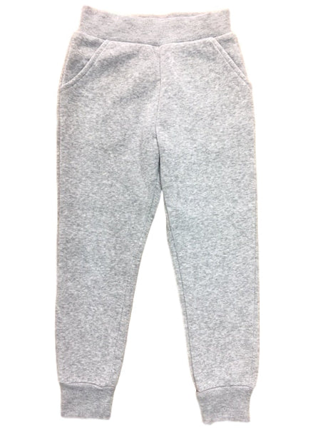 Girls Fleece Sweatpants - Fleece Fabric, Solid Color, Multiple Sizes (1 Pair)