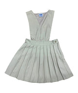 Pleated V-Neck Uniform Jumper Polyester Cotton Fabric - Navy, Khaki, Pleated, V-Neck, Zipper Closure (1 Unit)