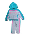 Girl Rule Polyester Fabric - Embroidery, Plum, D. Grey, L.Grey, 2 Piece (Multiple Sizes)