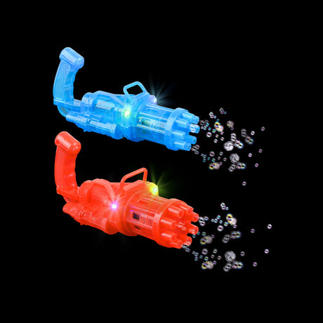 Light-Up Bubble Blaster Gatling Toy
