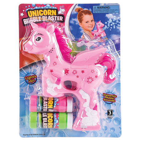 Unicorn Bubble Blaster 7" Light And Sound
