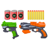 Foam Blaster Set With Target Cans (2 Pack)