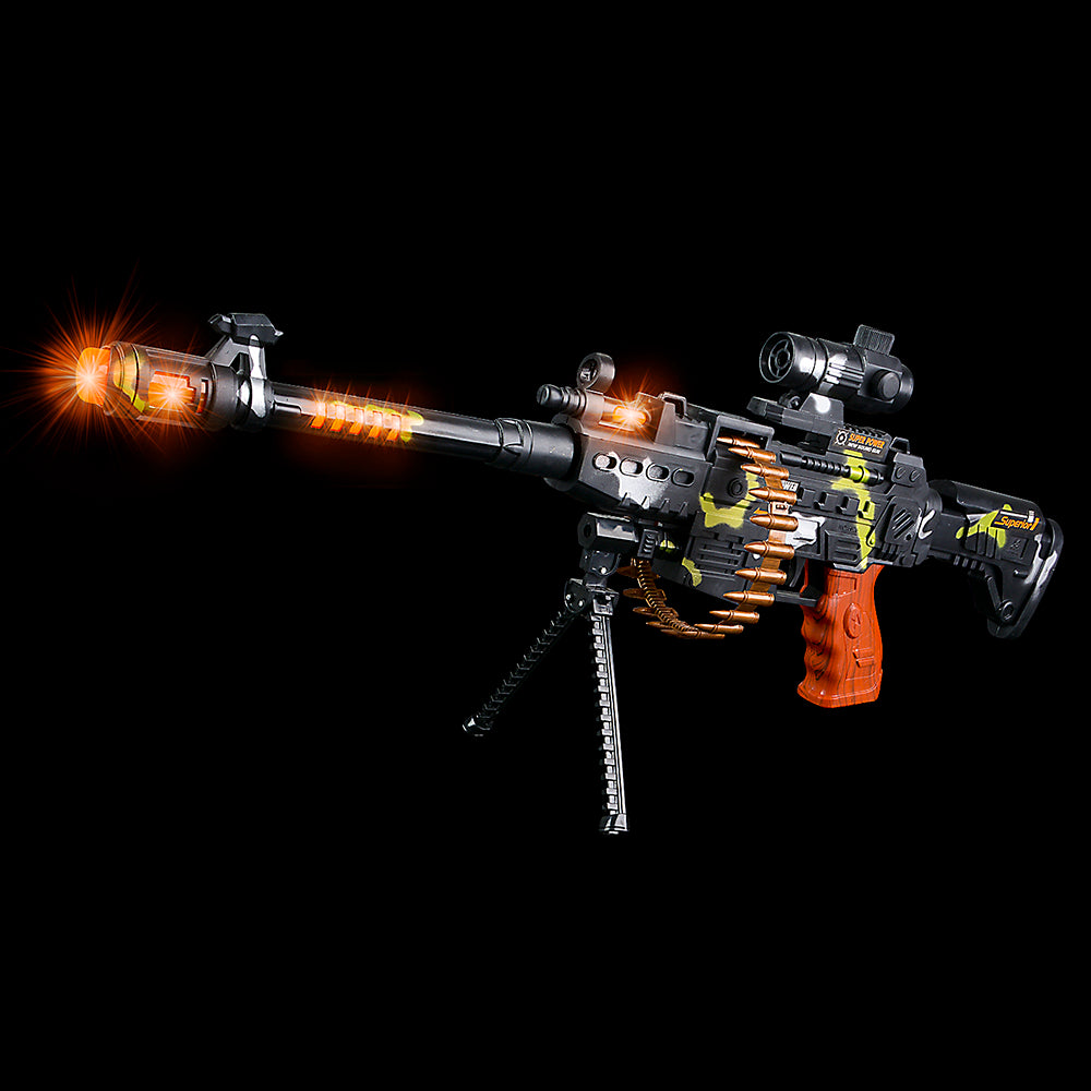 Light-Up Machine Gun with Scope