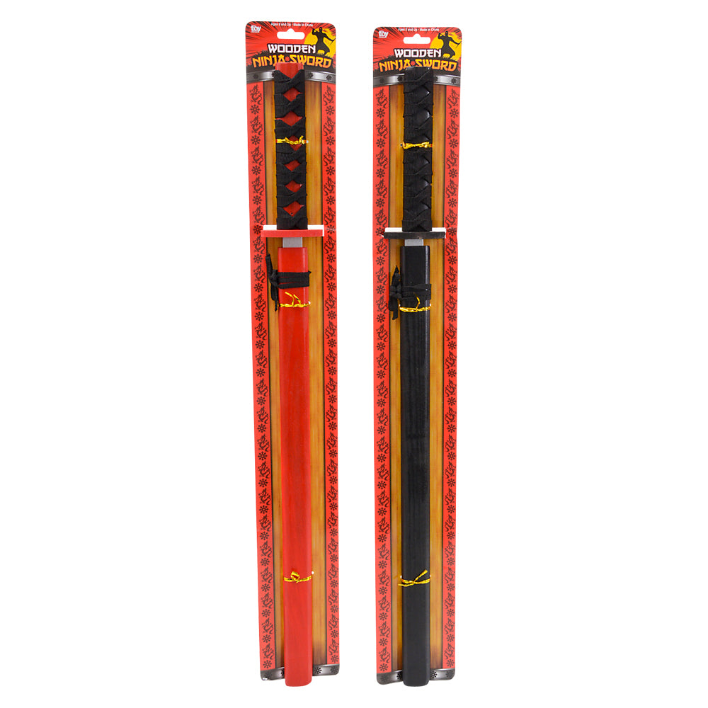 Wooden Ninja Sword Carded (1 DZ)