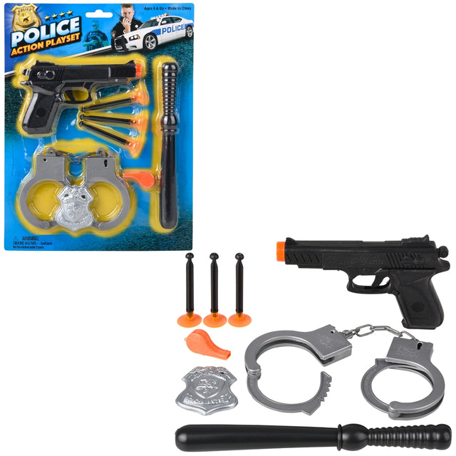 Police Playset 8 PC (1 DZ)