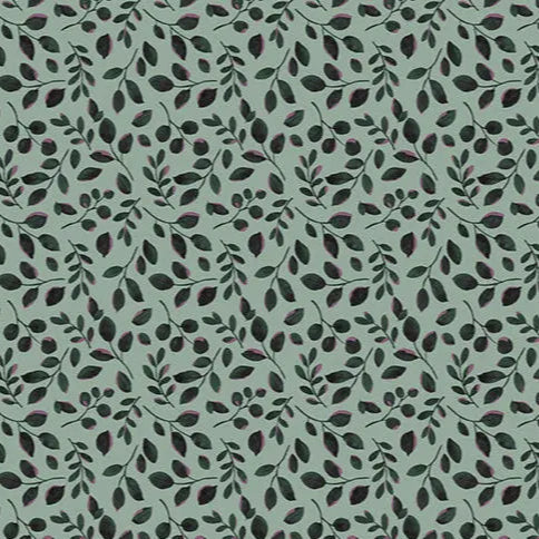 Quilting Cuddle Green Garden Leaves Fabric by the Yard