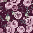 Quilting Cuddle Fabric Garden Roses Woodrose